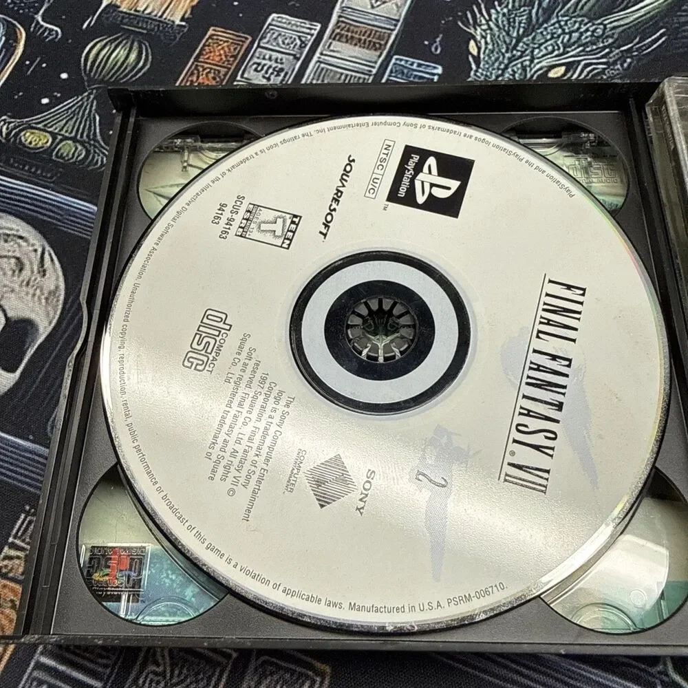 Final Fantasy VII PS1 PlayStation 1 Rare Misprint Back Cover